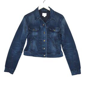 Levi’s Denim Jacket Size S Cropped Y2K Grunge Retro Trucker Moto